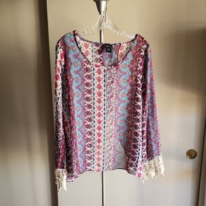 ✨️ 4 for $20 ✨️ "Rue21" Boho Blouse/Top 🩷